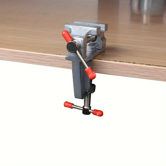 Multi-functional Aluminum Alloy Bench Vise, DIY Jewelry Electronics Workbench Mini Clamp, Manual Hand Tool, Metal Construction, No Electricity Required