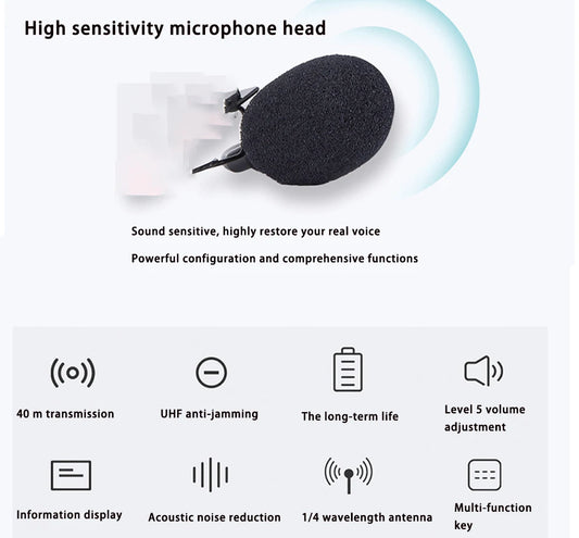 Factory Direct Sales SLR Microphone for Interview Camera Recording Mobile Phone Shooting Teacher Live Walkie-Talkie Lheadset