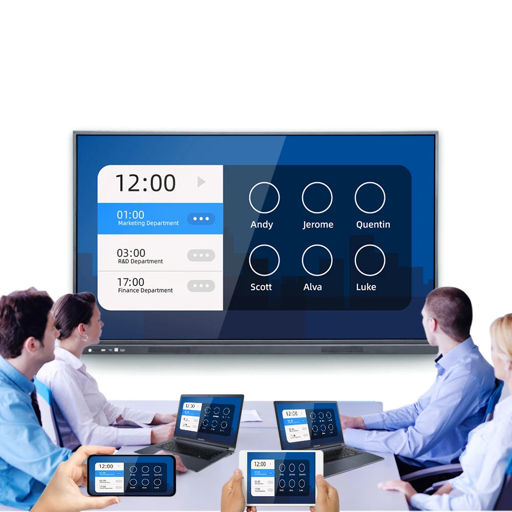 75 Inch Touch LCD Monitor for Teaching Conference Interactive Smart Screen Whiteboard
