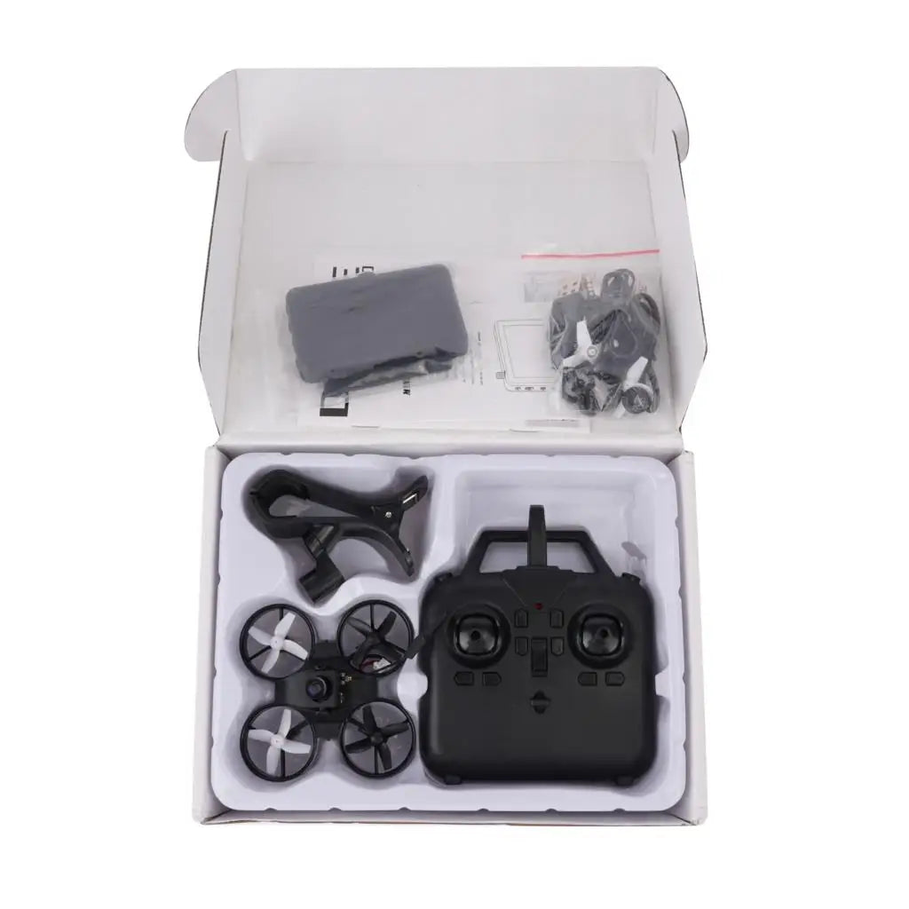 RTF Micro FPV Racing Drone – 5.8G S2, 800TVL Camera, 3Inch LCD, Black