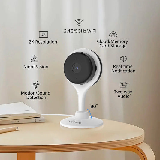 BoyKeep Indoor IP Camera - 3MP, Dual-Band WiFi, Smart CCTV, Pet Monitor