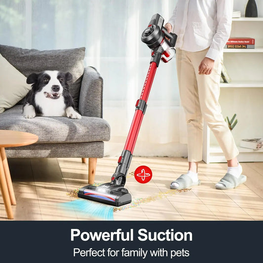 INSE N650 Vacuum Cleaner - 160W, Rechargeable Cordless Stick, 45min Run
