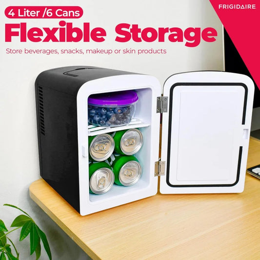 EFMIS151 Fridge – Mini 4L Cooler w/ Speaker, Personal Office White