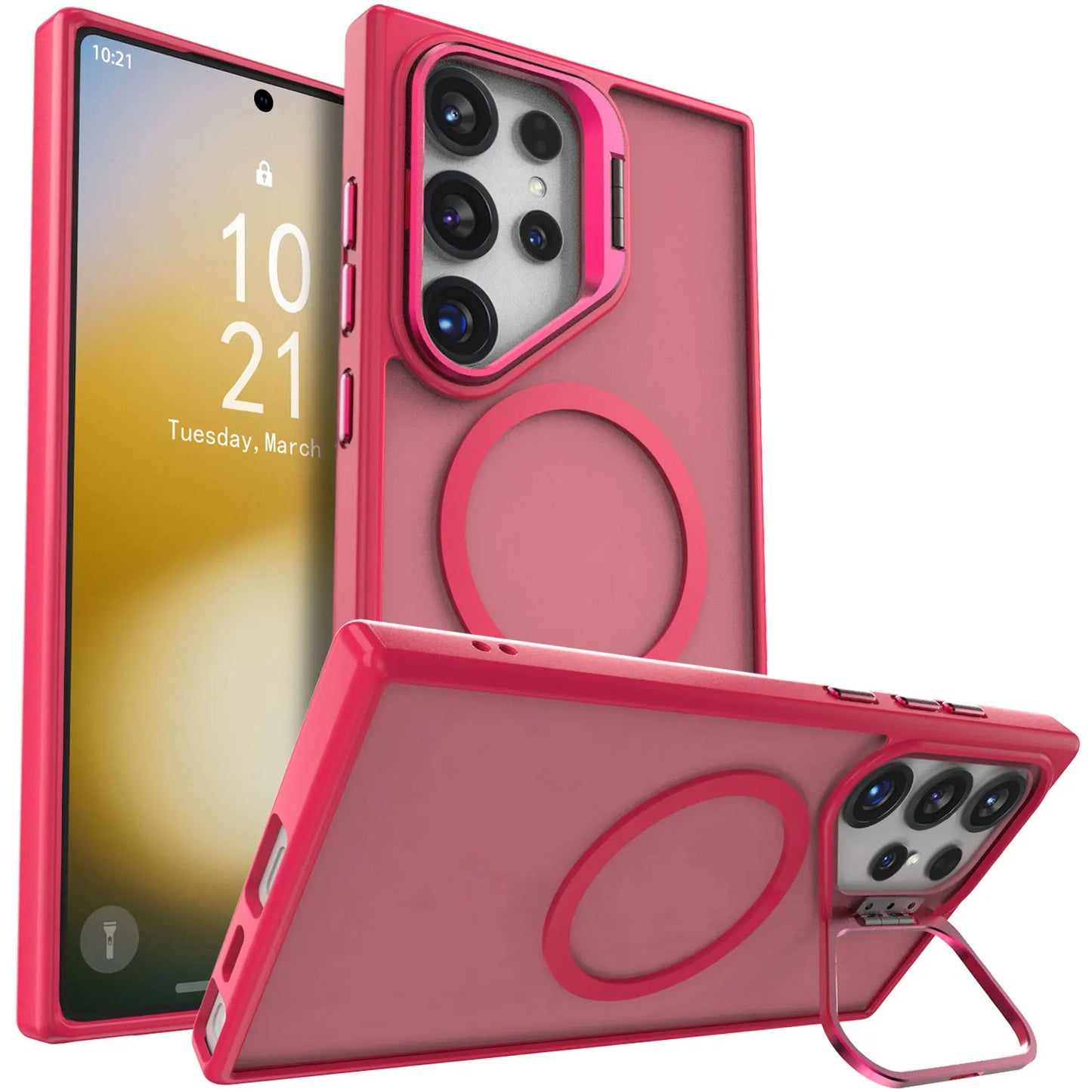 For Samsung Galaxy S23 S23 Plus S23 Ultra 5G Rugged Phone Case Shockproof Kickstand Holder Heavy Duty Protective Cover