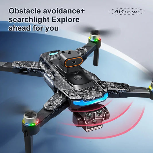 Xiaomi Drone A14Pro Max 8K HD Three Camera Brushless Optical Flow Obstacle Avoidance Foldable Quadcopter UAV Toys RC 20000M