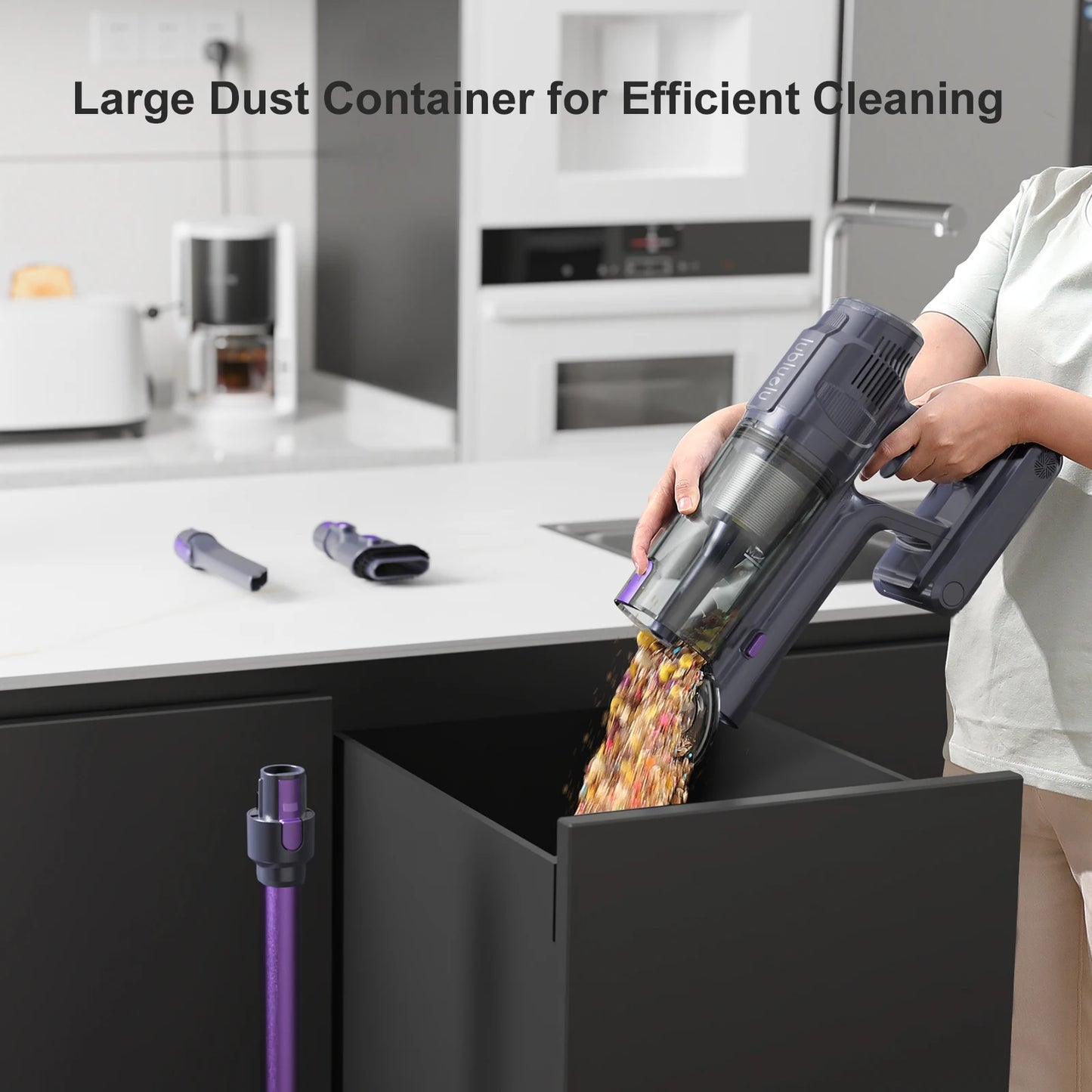Lubluelu L7 Vacuum Cleaner – Cordless, 30Kpa, Touch Screen, Lightweight