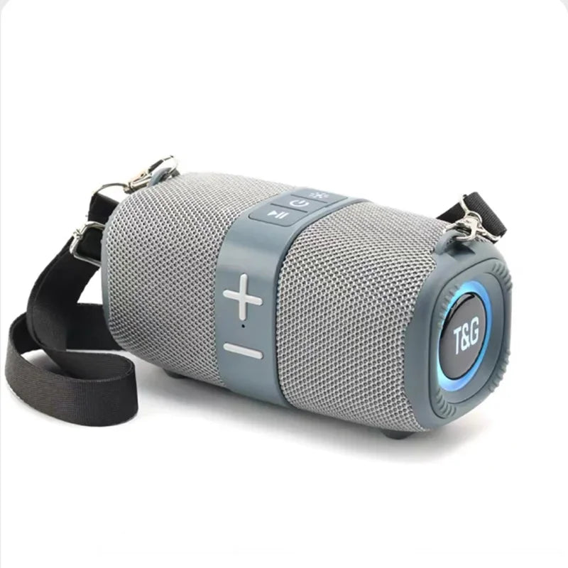 T&G TG667 Bluetooth Speaker – Crossbody, LED, USB/AUX/TF/FM Compatible