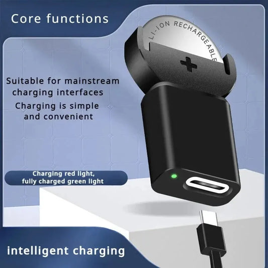 Type-c Lithium Coin Charger Widely Charging for LIR2032 LIR1632 LIR2025 LIR2016 LIR2032H Batteries Long-Lasting