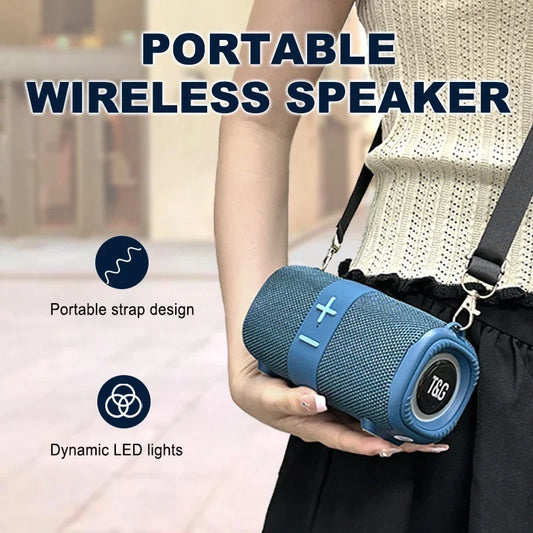 T&G TG667 Bluetooth Speaker – Crossbody, LED, USB/AUX/TF/FM Compatible