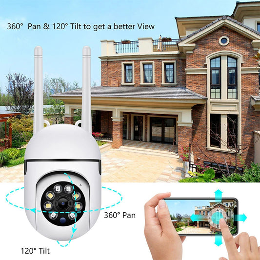 Tuya 2MP WiFi IP Camera – 1080P HD Indoor PTZ, Motion Detection, 2-Way Audio