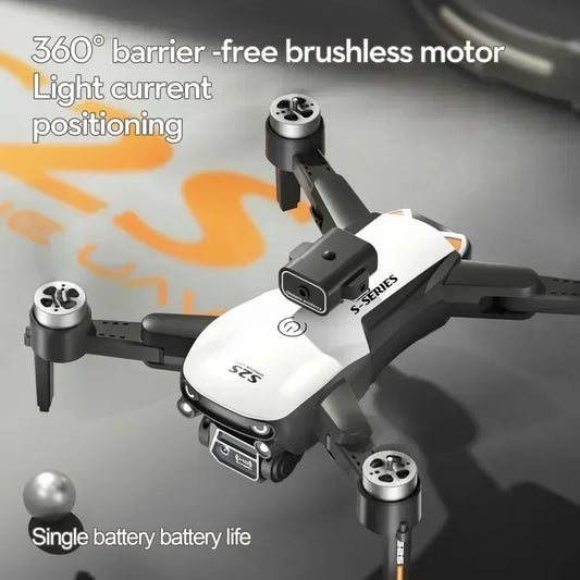 S2S Mini Drone – 8K HD Camera, 25Min Flight, Brushless, Foldable, Black