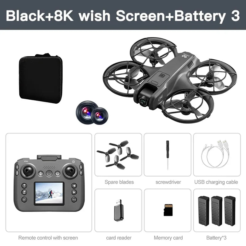 Xiaomi V666 MINI Drone 4K Professional WIFI 5G Dron Obstacle Avoidance Brushless Altitude Headless Mode RC Quadcopter FPV Toys
