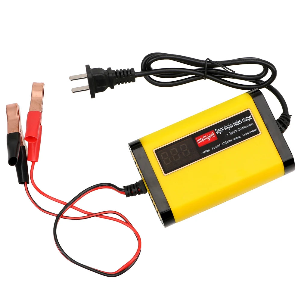 2A Intelligent Fast Power Charging 3 Stages Lead Acid AGM GEL Battery-chargers Car Battery Charger