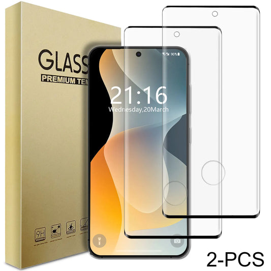 For Samsung Galaxy S23 S23 Plus S23 Ultra Crystal Clear Phone Case Shockproof Cover And 2pcs Tempered Glass Screen Protectors