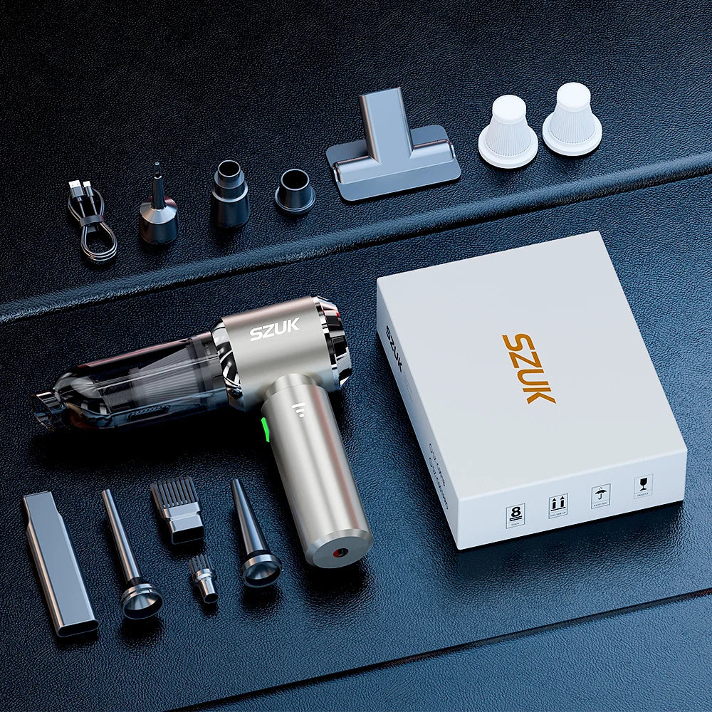 SZUK C012MAX Car Vacuum Cleaner - Strong Suction, Handheld Blower