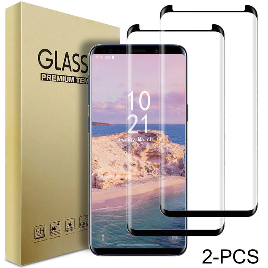 For Samsung Galaxy S8 S8 Plus Rugged Phone Case Shockproof Cover And 2pcs Tempered Glass Screen Protectors Case Friendly Clear