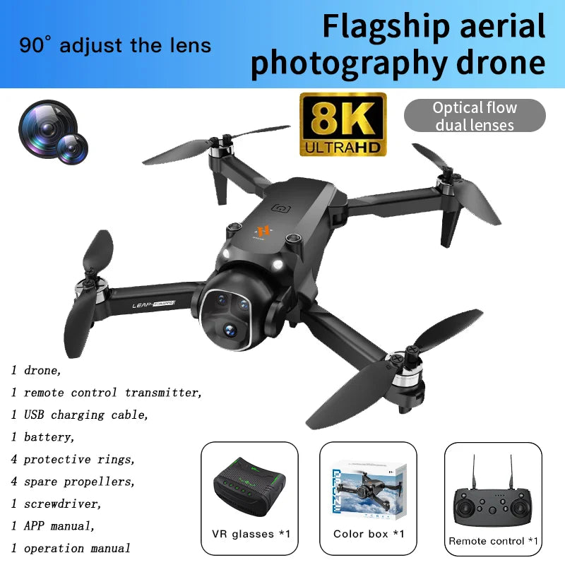 NEW Original H21 Drone 8K WIFI GPS Professional HD Aerial Photography Remote Control Aircraft HD Dual Camera Quadcopter Toys UAV