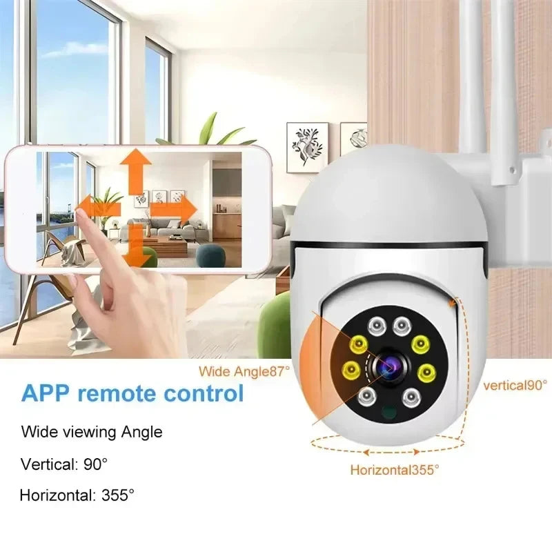 Tuya 2MP WiFi IP Camera – 1080P HD Indoor PTZ, Motion Detection, 2-Way Audio