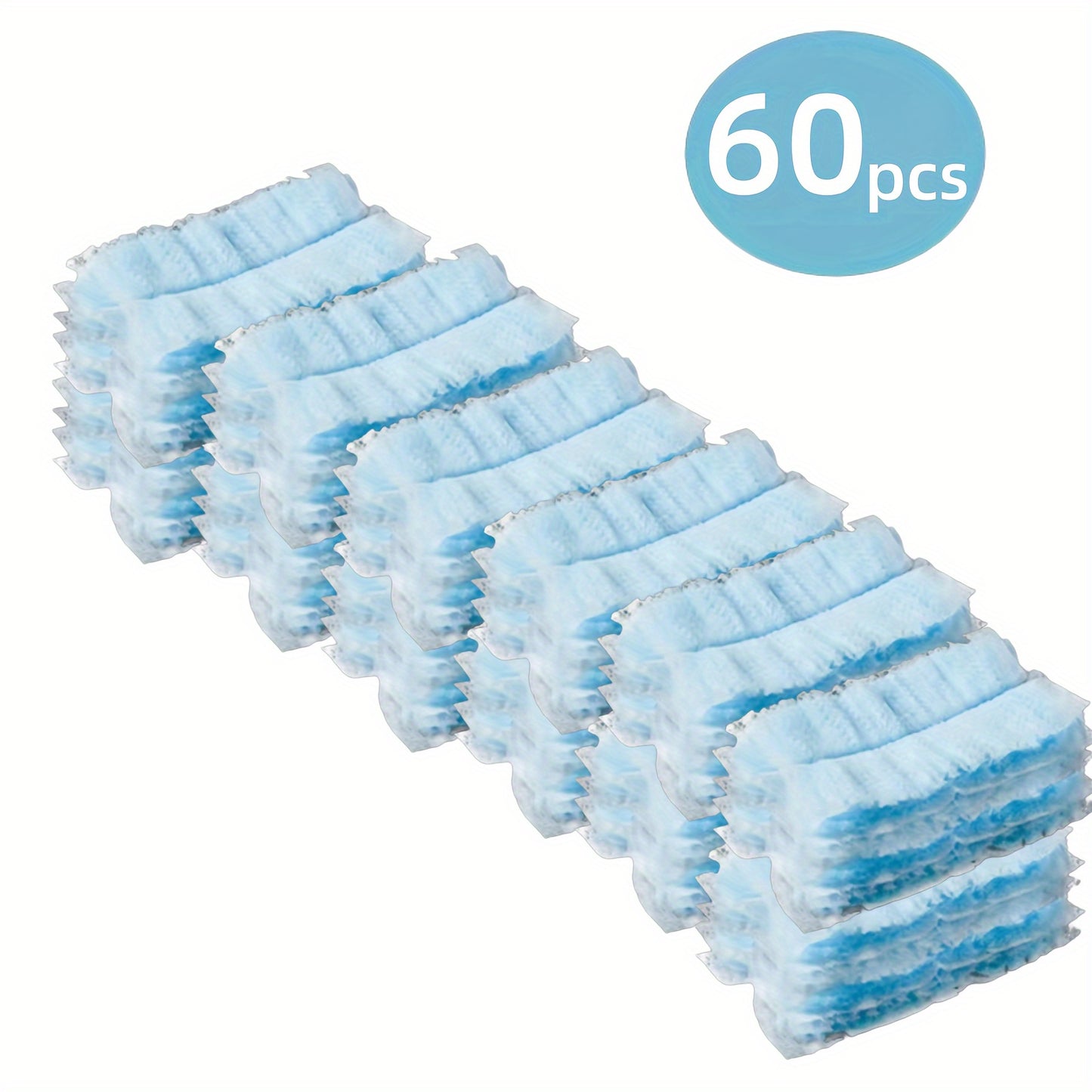 40/60pcs Electrostatic Duster Refill Cloths - Ultra-Efficient, Static-Cling Cleaning Solution for Electronics, Furniture, Blinds & Fans - Reusable, Safe & Hassle-Free - Bulk Pack, Cleaning Accessories (Handle Not Included)