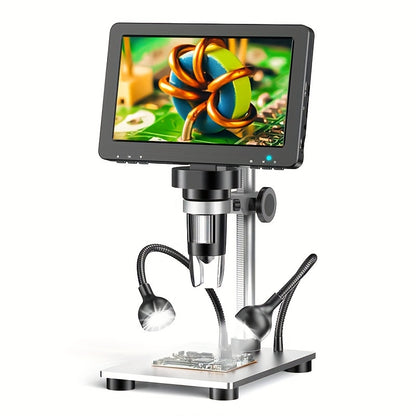 Rievbcau 7-Inch Hd Digital Microscope With 1200X Magnification - Perfect For Electronics Repair & Photography