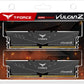 T-Force Vulcan Z DDR4 16GB Kit (2X8Gb) 3600Mhz (PC4-28800) CL18 Desktop Memory Module Ram TLZGD416G3600HC18JDC01 - Gray