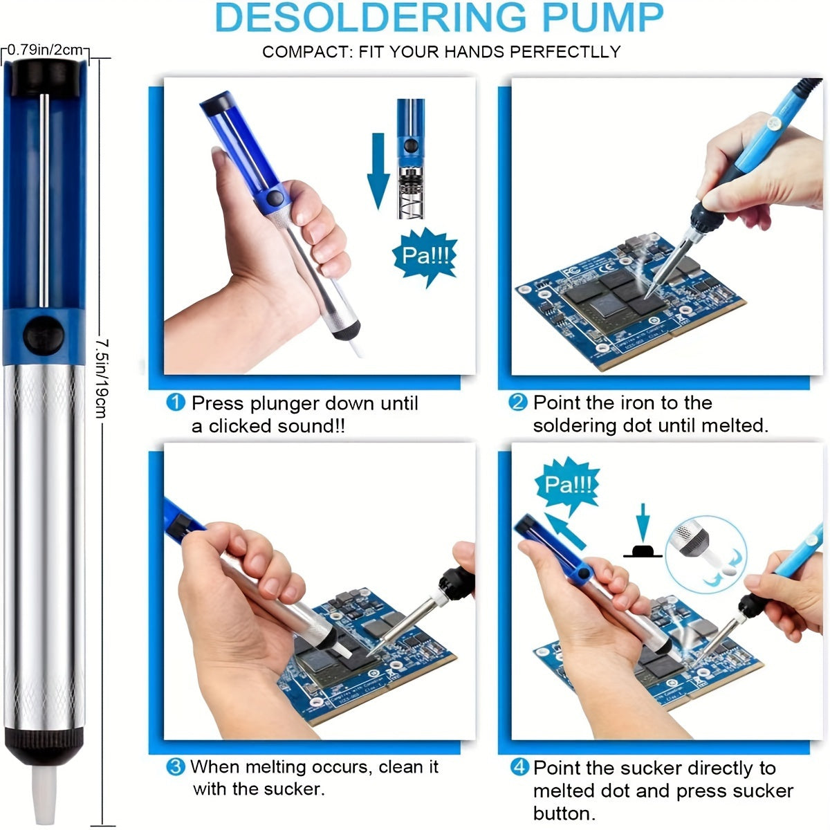 19pcs Soldering Iron Set - DIY Manual Set With Digital Multimeter, Temperature Regulating Soldering Iron, Precision Circuit Maintenance Tool - For Electronics Enthusiasts & Hobbyists - Perfect for DIY Projects & Circuit Repai