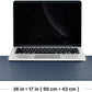 Cork Desk Mat - Dual-Sided Desk Pad for Office and Home - Desk Organization and Accessories - Ideal for Large Mouse Pad and Desk Mats on Top of Desks(Dark Blue,90Cmx 43Cm)