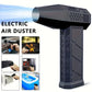 1pc Black Portable Turbojet Fan - High-Speed Air Blower, Ultra-Powerful, Rechargeable for Quick Dust Removal in Cars, Home & Electronics