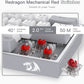 K617 Fizz 60% Wired RGB Gaming Keyboard, 61 Keys Compact Mechanical Keyboard W/White and Grey Color Keycaps, Linear Red Switch, Pro Driver/Software Supported