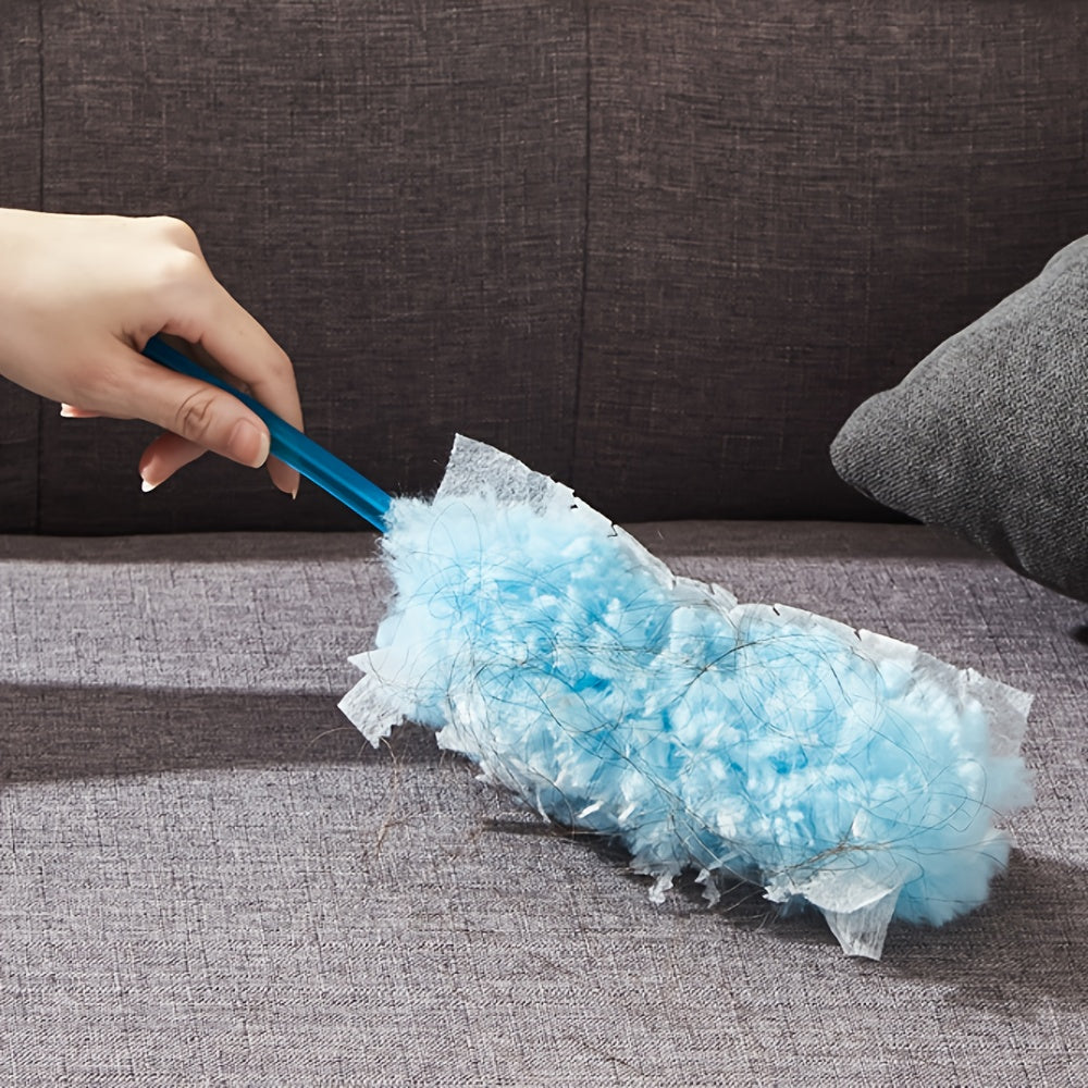 40/60pcs Electrostatic Duster Refill Cloths - Ultra-Efficient, Static-Cling Cleaning Solution for Electronics, Furniture, Blinds & Fans - Reusable, Safe & Hassle-Free - Bulk Pack, Cleaning Accessories (Handle Not Included)