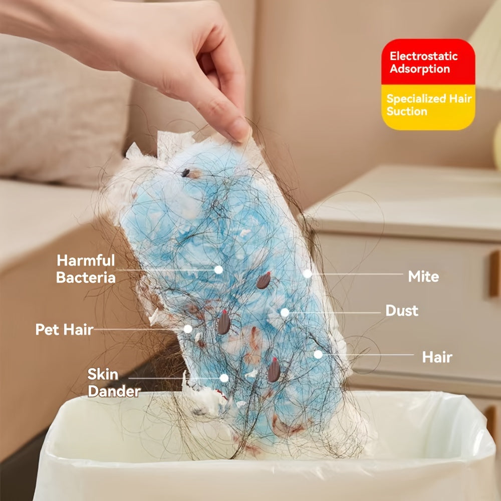 40/60pcs Electrostatic Duster Refill Cloths - Ultra-Efficient, Static-Cling Cleaning Solution for Electronics, Furniture, Blinds & Fans - Reusable, Safe & Hassle-Free - Bulk Pack, Cleaning Accessories (Handle Not Included)
