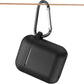 Airpods Case, Full Protective Silicone Airpods Accessories Cover Compatible with Apple Airpods 1&2 Wireless and Wired Charging Case(Front LED Visible),Black