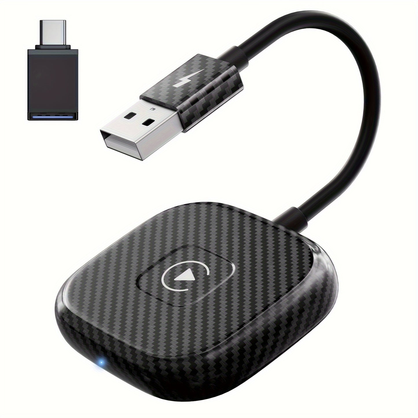 Wireless CarPlay Adapter Wired to Wireless Plug & Play - Wireless 5.0, Auto Connect, Compatible with 600+ Cars (2016+), USB-Powered for iPhone iOS 10+, Carplay Wireless Adapter, Call Management, Compact Design, Highquality El