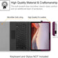 Case for 12.3 Inch Microsoft Surface Pro 7 Plus, Surface Pro 7/6/5/4/3 - Portfolio Business Cover with Pocket, Compatible with Type Cover Keyboard, Purple