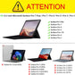 Case for 12.3 Inch Microsoft Surface Pro 7 Plus, Surface Pro 7/6/5/4/3 - Portfolio Business Cover with Pocket, Compatible with Type Cover Keyboard, Purple