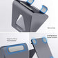 Cell Phone Stand Desk Phone Holder - Aluminum Mobile Phone Cradle Dock for Iphone 15 14 13 12 Pro 11 X Xs Max 8 7 6 6S plus SE 5 Samsung All Smart Phones, Dark Gray