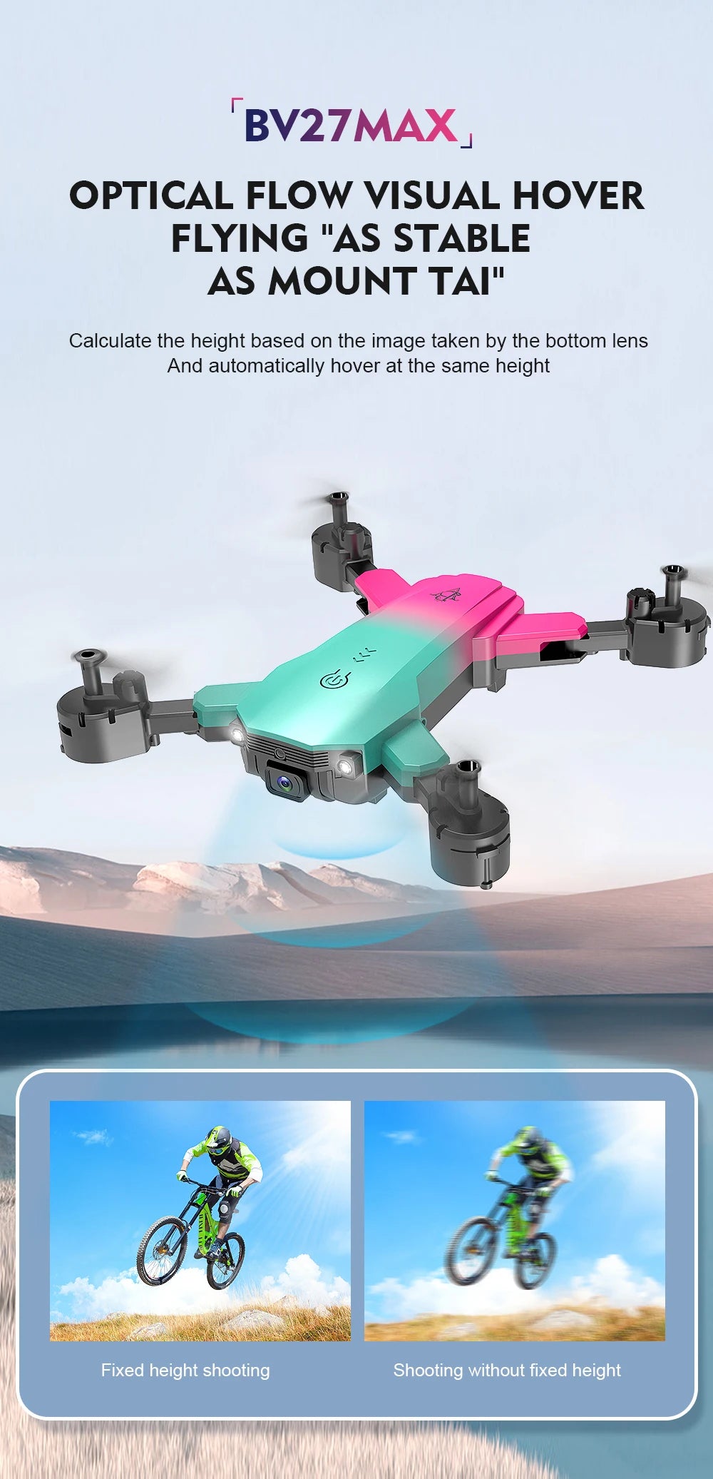 S29  Drone 4k Profesional HD 4k Rc Airplane Dual-Camera Wide-Angle Head Remote Quadcopter Airplane Toy Helicopter