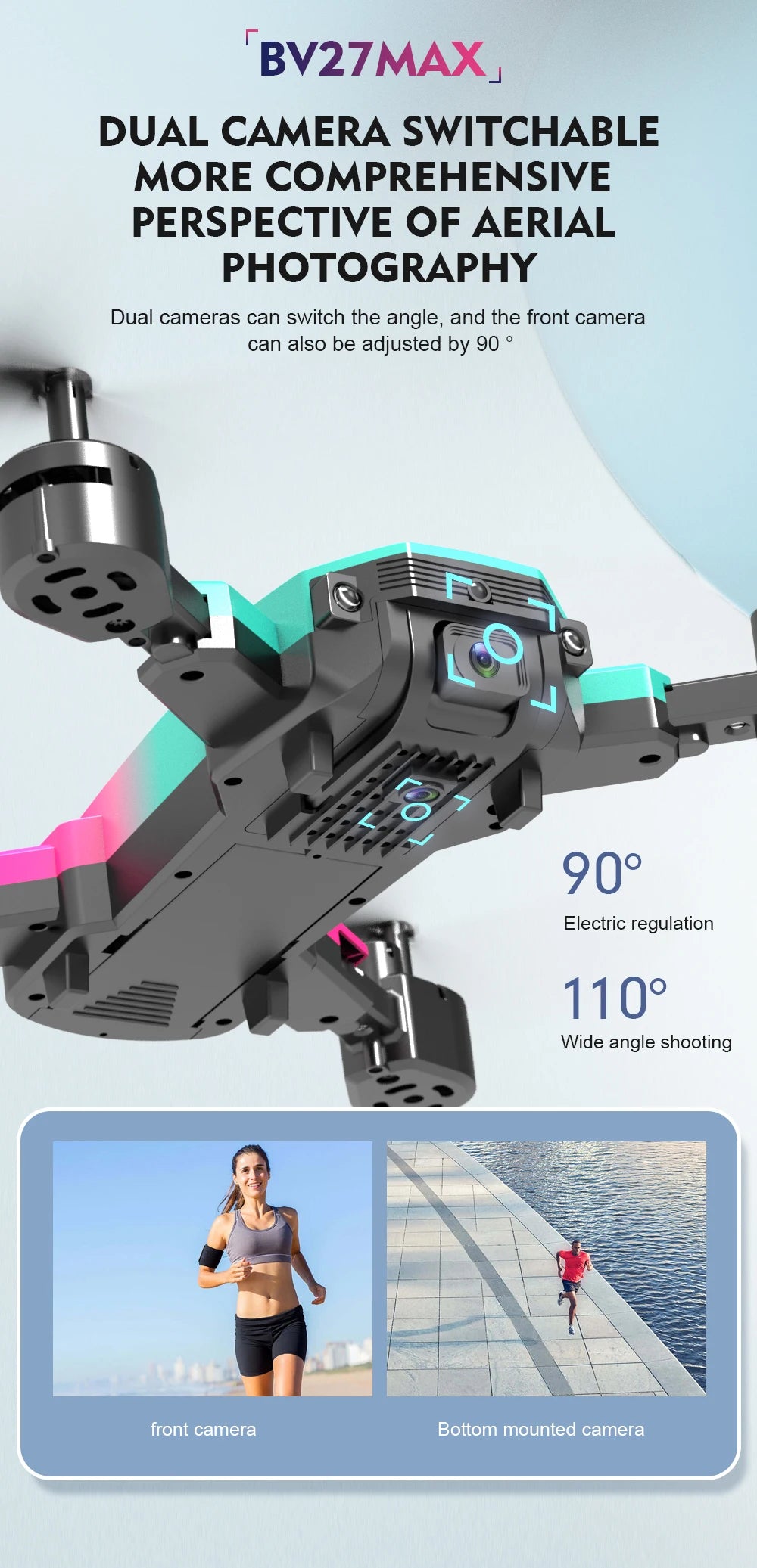 S29  Drone 4k Profesional HD 4k Rc Airplane Dual-Camera Wide-Angle Head Remote Quadcopter Airplane Toy Helicopter