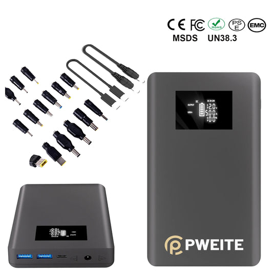 DC Power Bank 5V 9V 12V 12.6V 13.5V 15V 16V 16.8V 18V 19V 19.5V 20V 24V for Laptop MacbookPro air HP Dell Lenovo Thinkpad Router