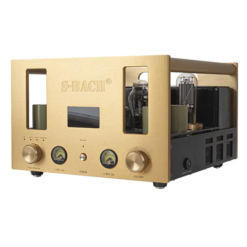SBH-07 S-BACH HiFi Dual Channel Single Ended Vacuum Tube 300B Push 845/211 Push Bile Machine Power Amp 4ohm+8ohm/35W/25W Class a