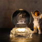 Wholesale Price Led 3D Art Luminous Crystal Glass Ball Mood Night Light Home Bedroom Decoration With Glass Base