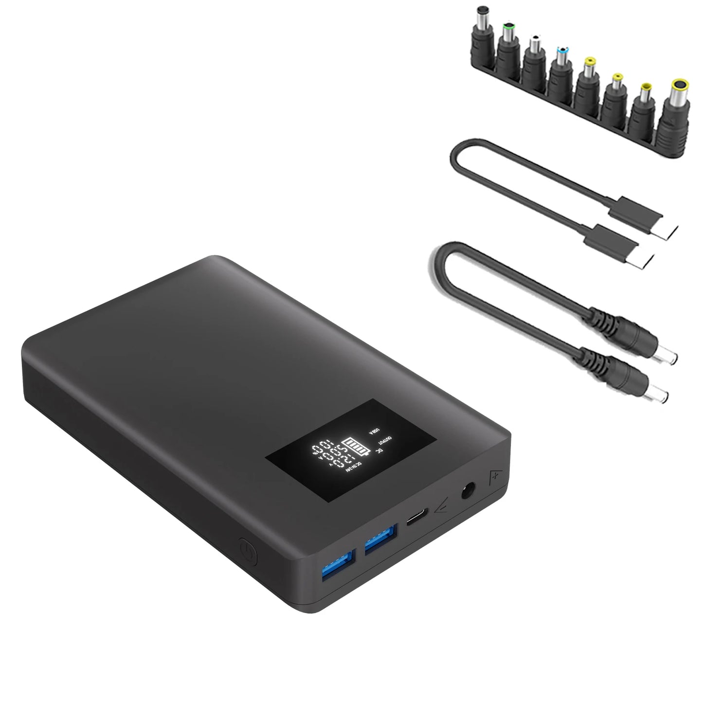 DC Power Bank 5V 9V 12V 12.6V 13.5V 15V 16V 16.8V 18V 19V 19.5V 20V 24V for Laptop MacbookPro air HP Dell Lenovo Thinkpad Router