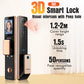 Locstar Smart Remote Control Tuya Wifi Cerradura Inteligente 3D Reconocimiento Facial Biometric Door Lock With Doorbell Camera