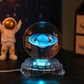 Wholesale Price Led 3D Art Luminous Crystal Glass Ball Mood Night Light Home Bedroom Decoration With Glass Base