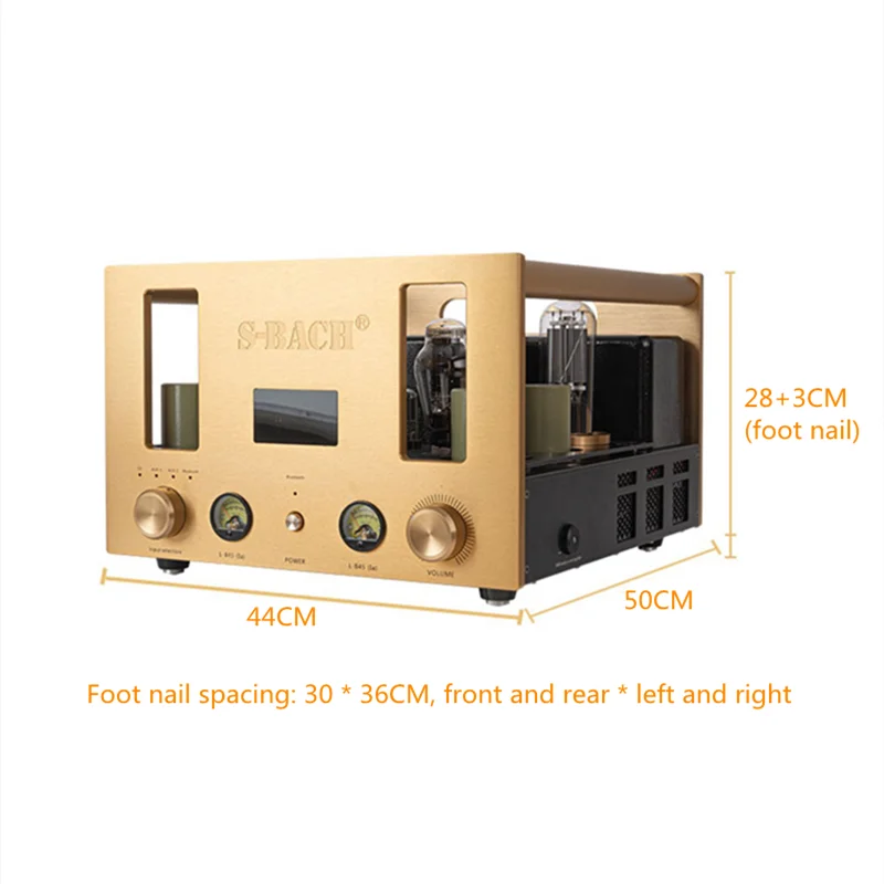 SBH-07 S-BACH HiFi Dual Channel Single Ended Vacuum Tube 300B Push 845/211 Push Bile Machine Power Amp 4ohm+8ohm/35W/25W Class a