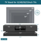 51.18inch  Black Morden TV Stand with LED Lights,high Glossy Front TV Cabinet