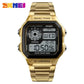 SKMEI 1335 Men's Classic Electronic Watches Business Luxury Fashion Relojes Sport Stainless Steel Strap Digital Watch for Men