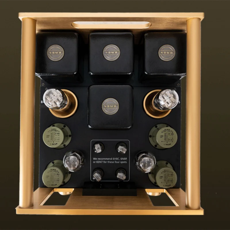 SBH-07 S-BACH HiFi Dual Channel Single Ended Vacuum Tube 300B Push 845/211 Push Bile Machine Power Amp 4ohm+8ohm/35W/25W Class a