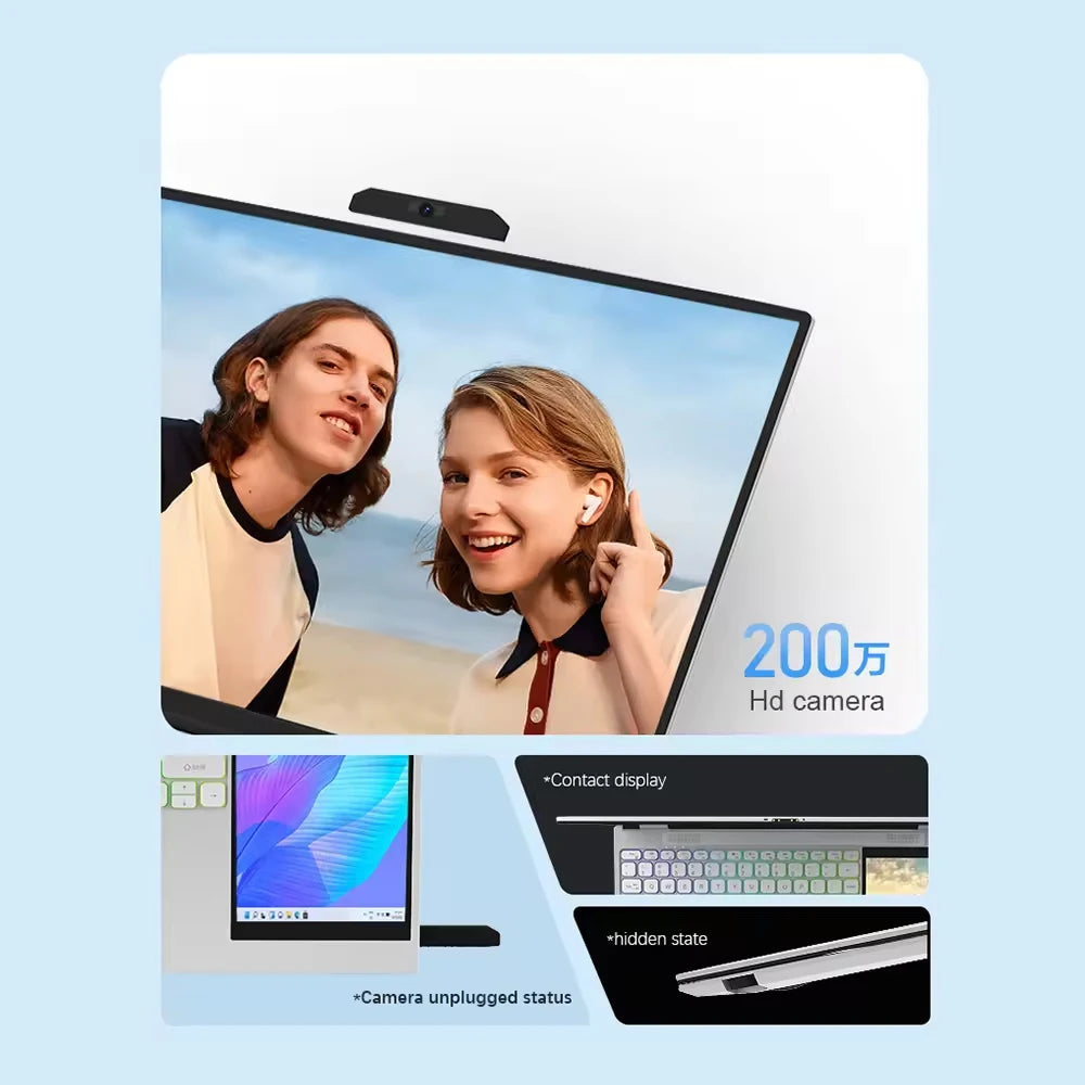 Cheap Factory Price Intel N100 15.6+7 Inch Dual Screen 16GB RAM 1T SSD Gaming Computer for Business Laptops