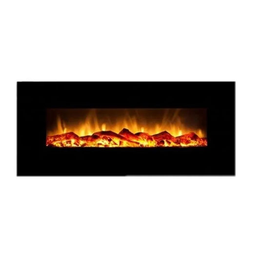 Modern 50\" Wall Mount Infrared Electric Fireplace/Heater/Stove 1500W Remote Control US Plug for Indoor Use Households Hotels